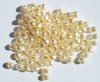 100 4mm Faceted Cream Pearl Firepolish Beads